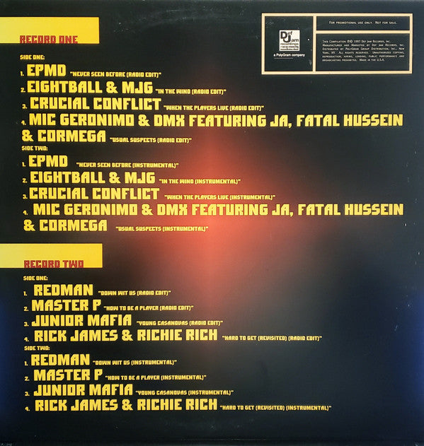 Various : Def Jam's How To Be A Player Soundtrack (2xLP, Comp, Promo, Gat)