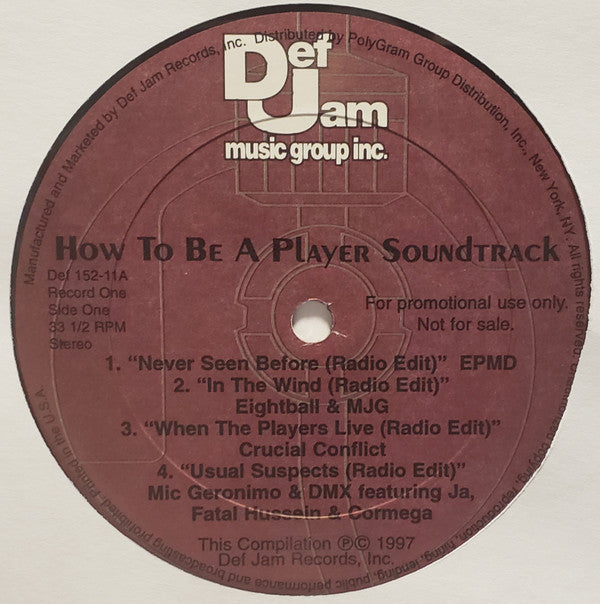 Various : Def Jam's How To Be A Player Soundtrack (2xLP, Comp, Promo, Gat)
