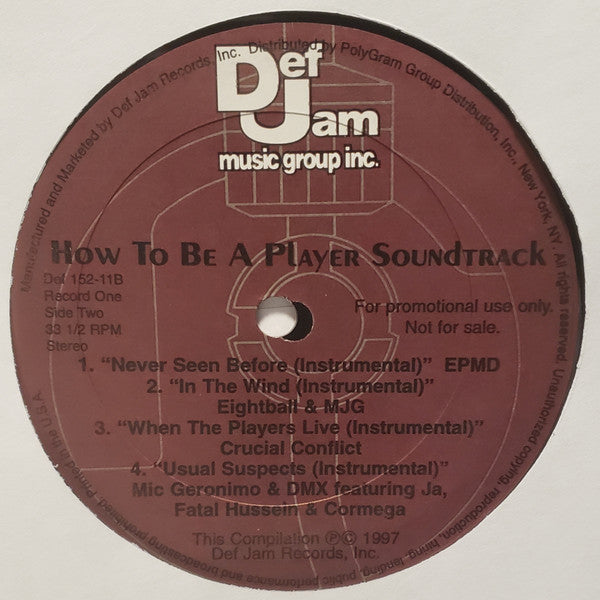 Various : Def Jam's How To Be A Player Soundtrack (2xLP, Comp, Promo, Gat)