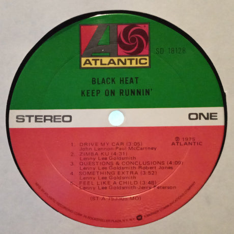 Black Heat : Keep On Runnin' (LP, Album, Mon)