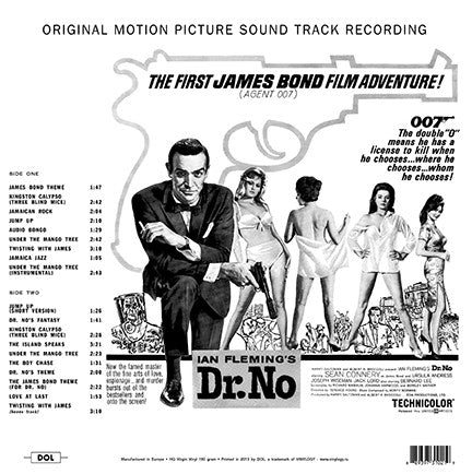 Monty Norman : Dr. No (Original Motion Picture Sound Track Album) (LP, Album, RE, 180)