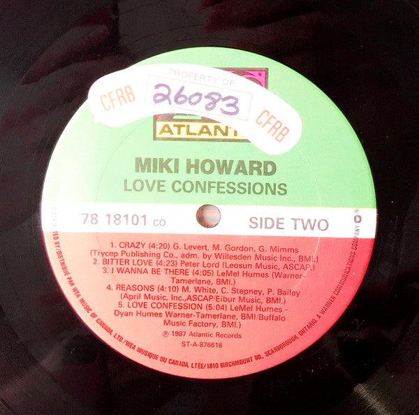 Miki Howard : Love Confessions (LP, Album)