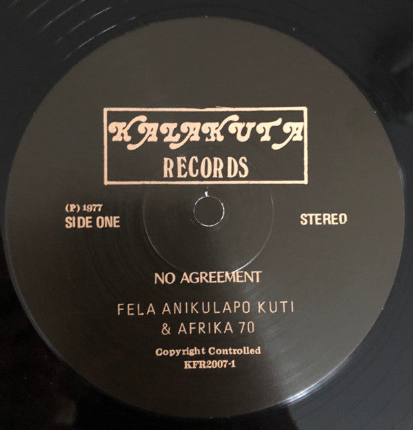 Fela Kuti And Africa 70 : No Agreement (LP, Album, RE)