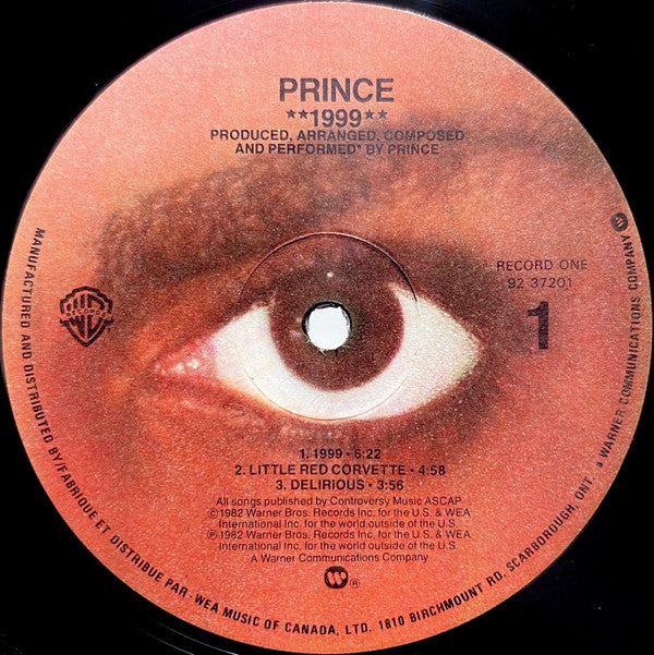 Prince : 1999 (2xLP, Album)