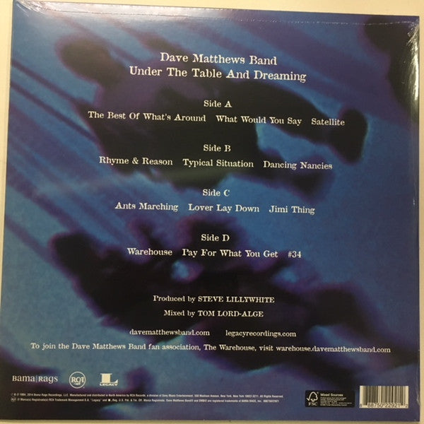 Dave Matthews Band : Under The Table And Dreaming (2xLP, Album, RM, RP, 150)