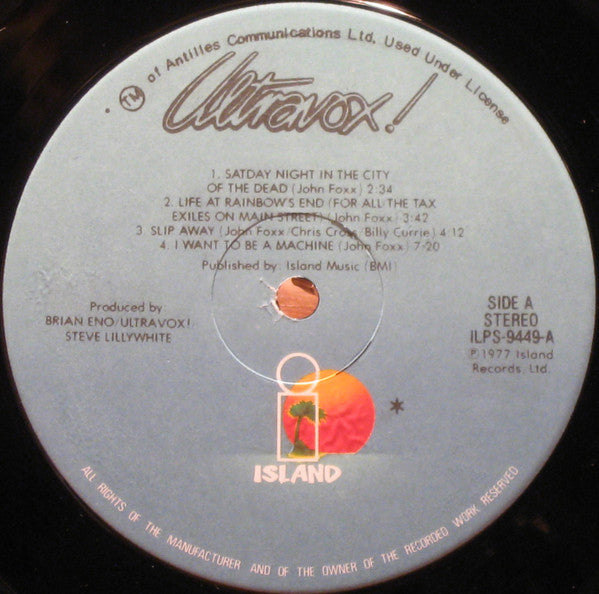 Ultravox : Ultravox! (LP, Album, Gat)