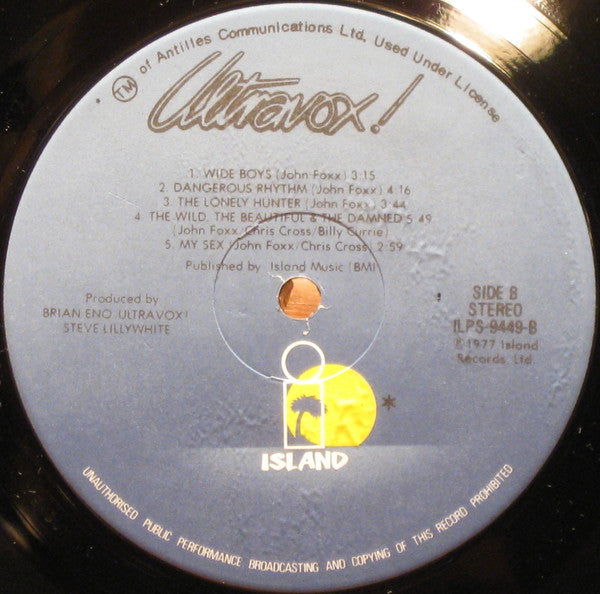 Ultravox : Ultravox! (LP, Album, Gat)