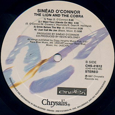 Sinéad O'Connor : The Lion And The Cobra (LP, Album)
