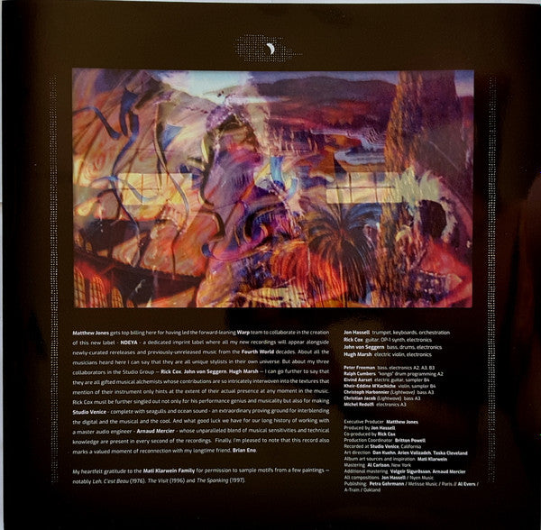 Jon Hassell : Listening To Pictures (Pentimento Volume One) (LP, Album)