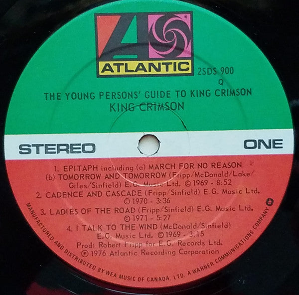 King Crimson : The Young Persons' Guide To King Crimson (2xLP, Comp, Qua)