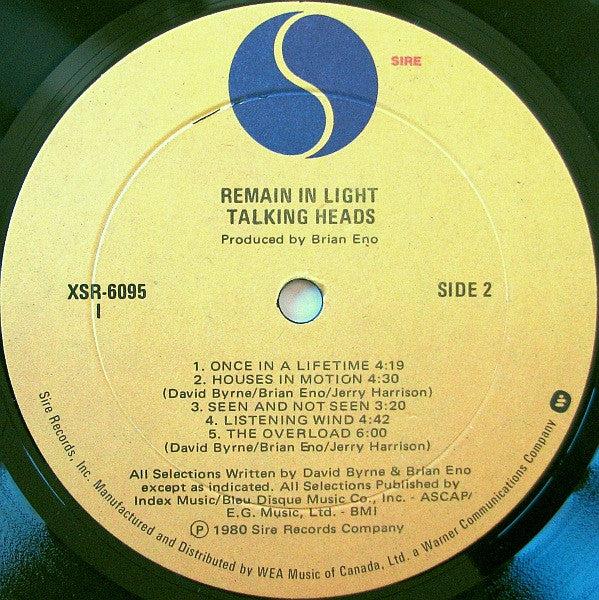 Talking Heads : Remain In Light (LP, Album, Imp)