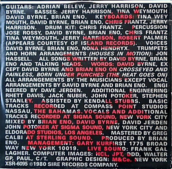 Talking Heads : Remain In Light (LP, Album, Imp)