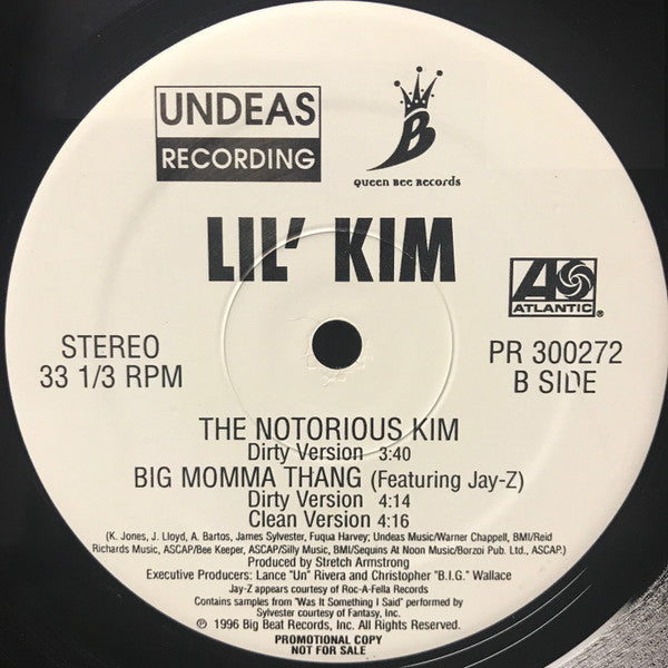 Lil' Kim : The Notorious Kim (12", Promo)