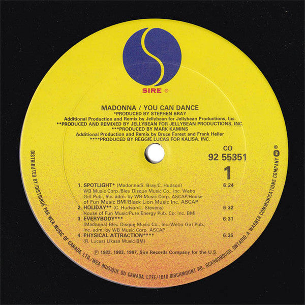 Madonna : You Can Dance (LP, Comp, Mixed)
