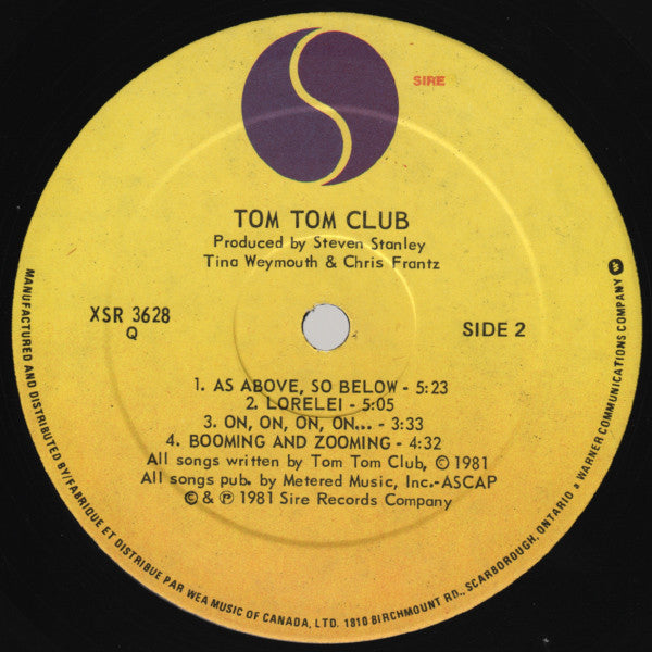 Tom Tom Club : Tom Tom Club (LP, Album, Qua)