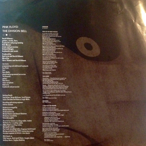 Pink Floyd : The Division Bell (LP, Album, Ltd, Blu)