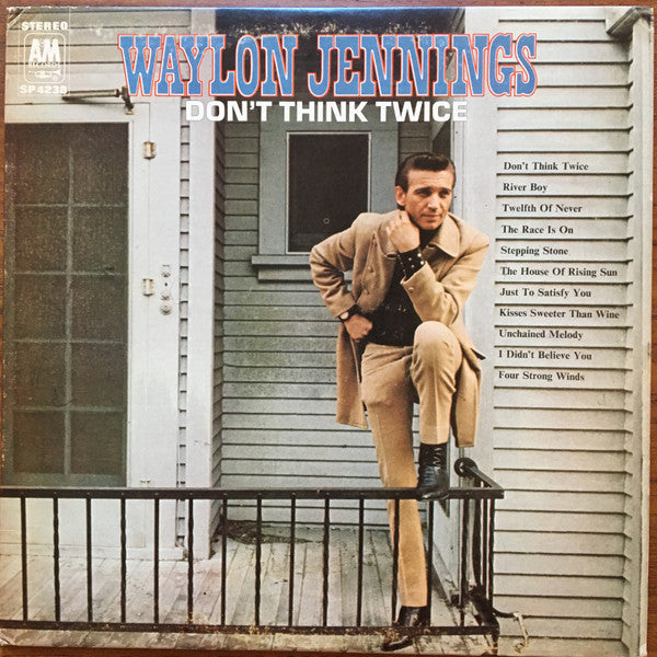 Waylon Jennings : Don't Think Twice (LP, Album)