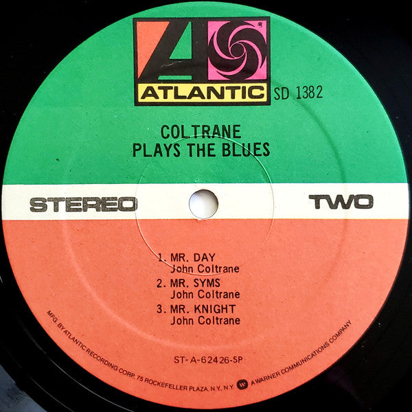 John Coltrane : Coltrane Plays The Blues (LP, Album, RE, SP )