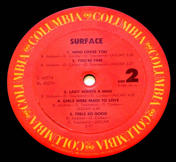 Surface : Surface (LP, Album)