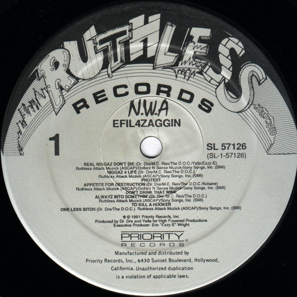 N.W.A. : Efil4zaggin (LP, Album)