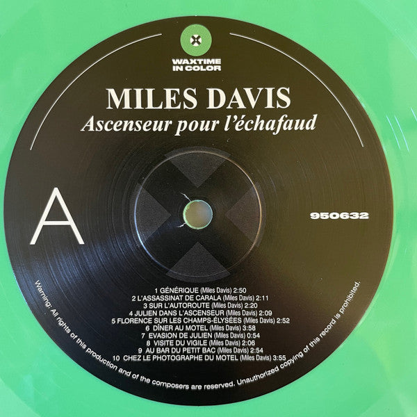 Miles Davis : Ascenseur Pour L'Échafaud (Lift To The Scaffold) (LP, Ltd, RE, Min)