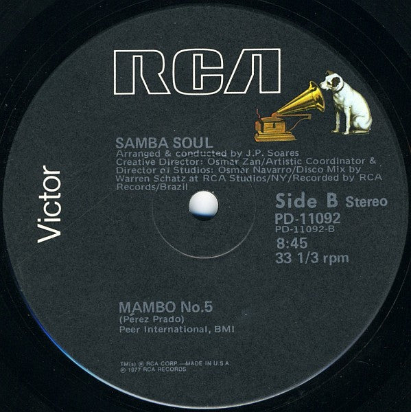 Samba Soul : Chove Chuva / Mas Que Nada / Mambo No. 5 (12")