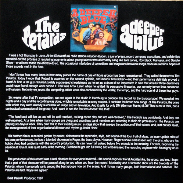 The Petards : A Deeper Blue (LP, Album, RE, 180)