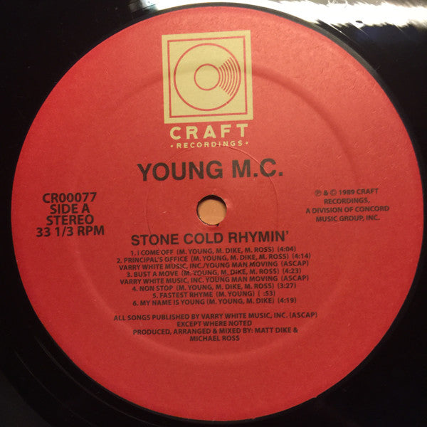 Young MC : Stone Cold Rhymin' (LP, Album, RE, RM)