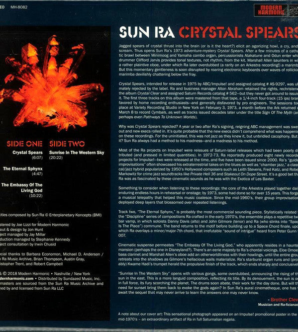 Sun Ra : Crystal Spears (LP, Album, RSD, Red)