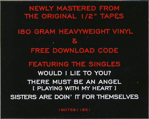 Eurythmics : Be Yourself Tonight (LP, Album, RE, RM, 180)