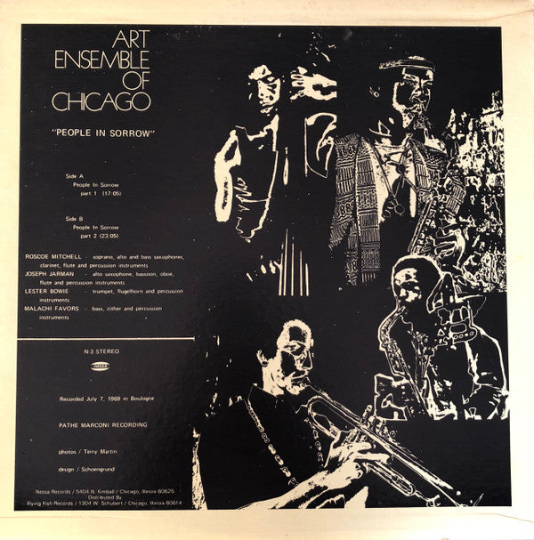 The Art Ensemble Of Chicago : People In Sorrow (LP, Album, RE)