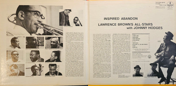 Lawrence Brown, Johnny Hodges, Lawrence Brown's All-Stars : Inspired Abandon (LP, Album)