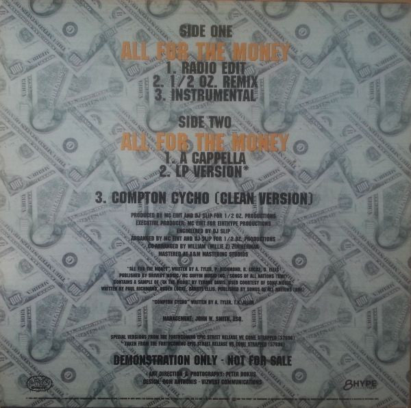MC Eiht Featuring CMW : All For The Money (12", Promo)
