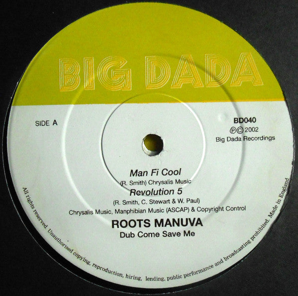 Roots Manuva : Dub Come Save Me (2x12", Album)