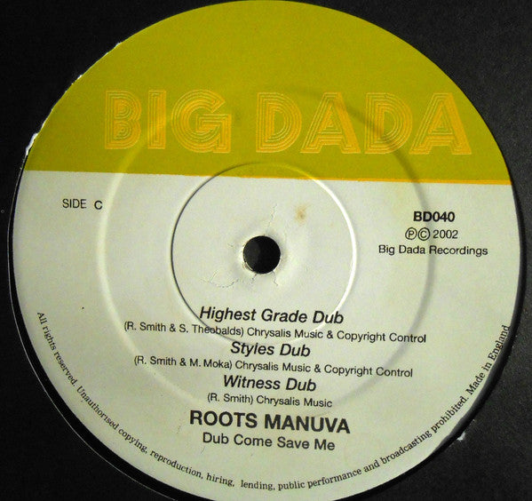 Roots Manuva : Dub Come Save Me (2x12", Album)