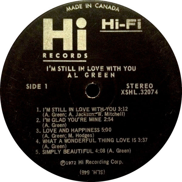 Al Green : I'm Still In Love With You (LP, Album)
