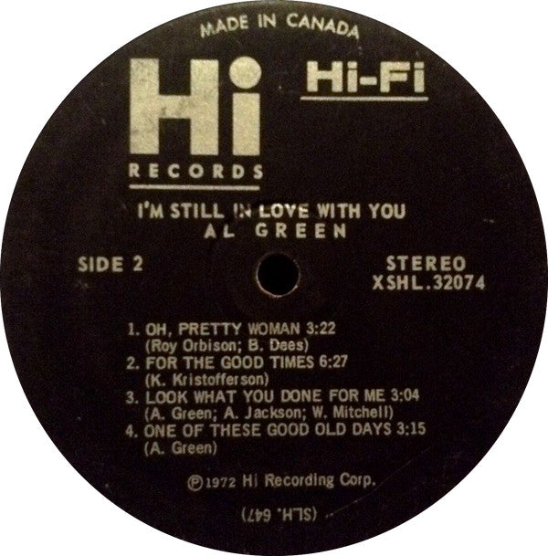 Al Green : I'm Still In Love With You (LP, Album)