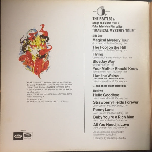 The Beatles : Magical Mystery Tour (LP, Album, RE)