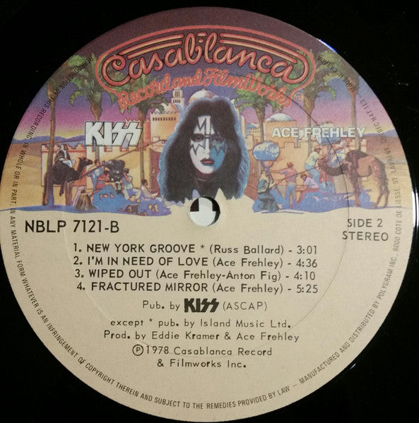 Kiss, Ace Frehley : Ace Frehley (LP, Album)