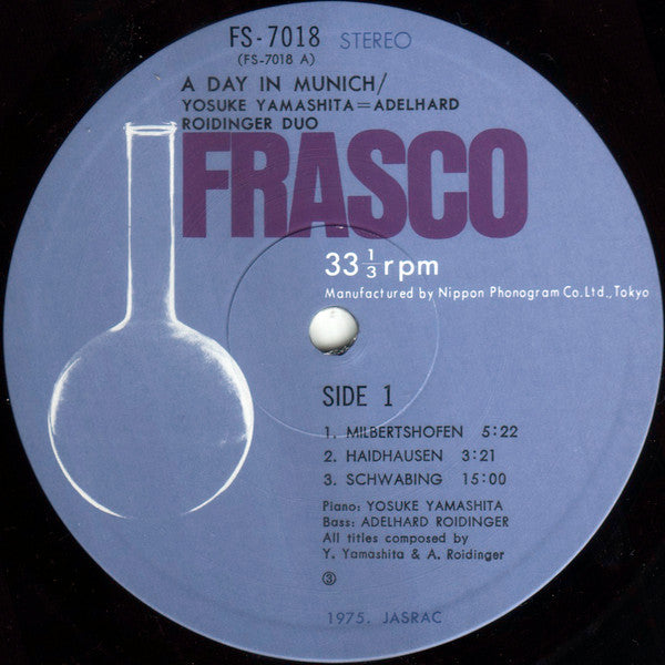 Yosuke Yamashita–Adelhard Roidinger Duo : A Day In Munich (LP, Album)