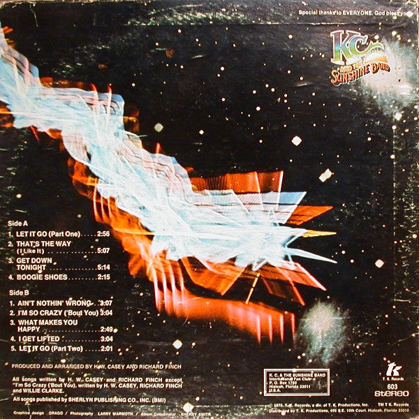 KC & The Sunshine Band : KC And The Sunshine Band (LP, Album)