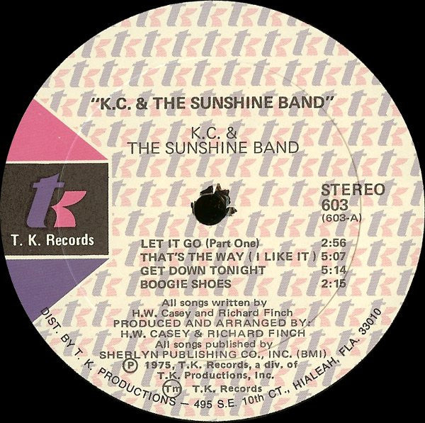 KC & The Sunshine Band : KC And The Sunshine Band (LP, Album)
