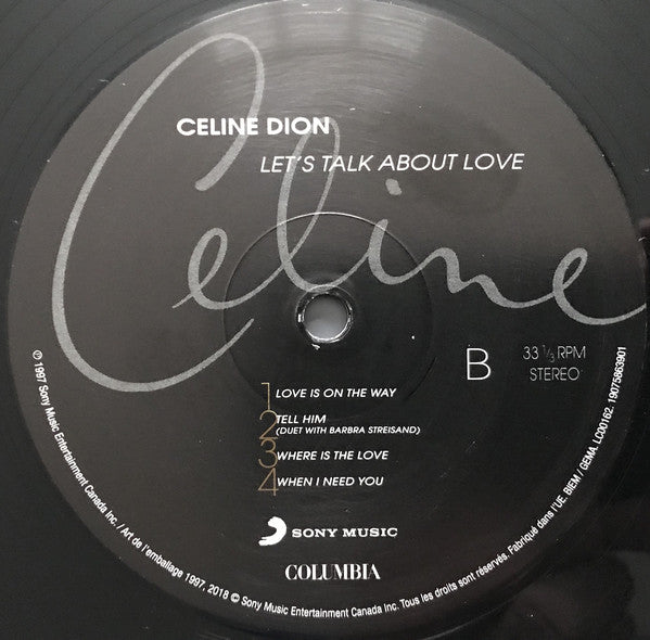 Céline Dion : Let's Talk About Love (2xLP, Album, RE)