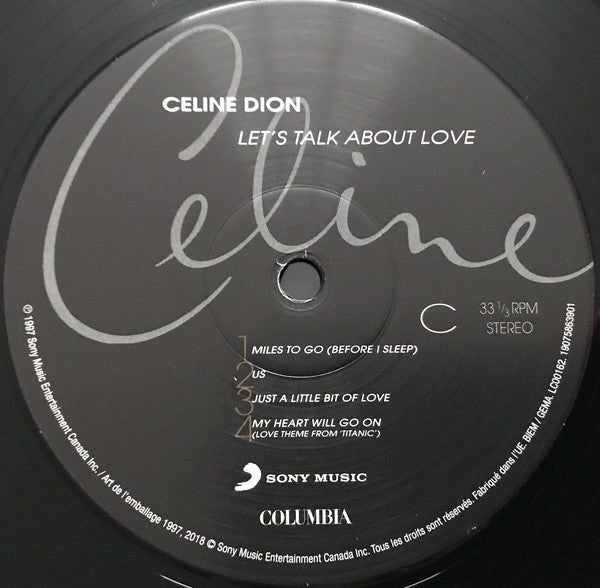 Céline Dion : Let's Talk About Love (2xLP, Album, RE)