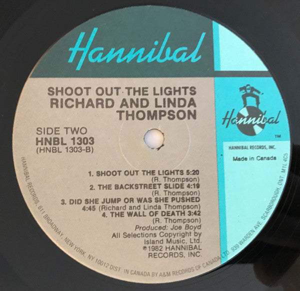 Richard & Linda Thompson : Shoot Out The Lights (LP, Album)