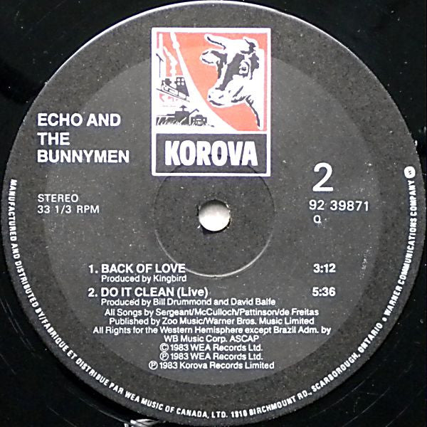 Echo & The Bunnymen : Echo And The Bunnymen (LP, MiniAlbum, Comp)