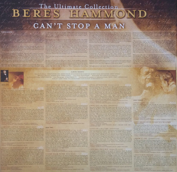 Beres Hammond : Can't Stop A Man: The Ultimate Collection (3xLP, Comp)
