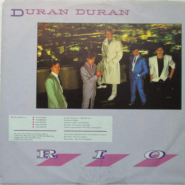 Duran Duran : Rio (LP, Album, RE)