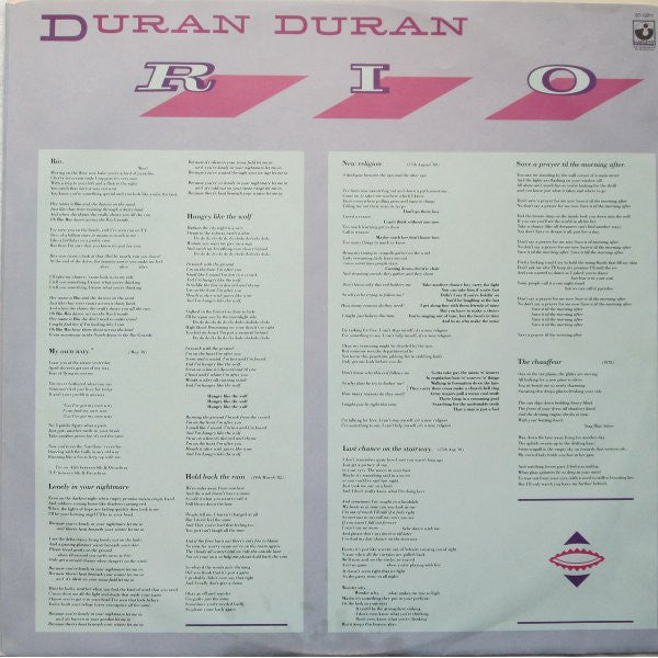 Duran Duran : Rio (LP, Album, RE)