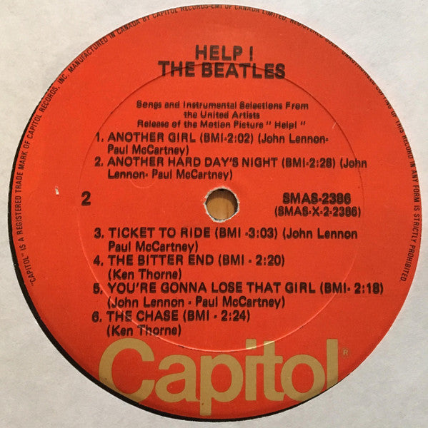 The Beatles : Help! (Original Motion Picture Soundtrack) (LP, Album)